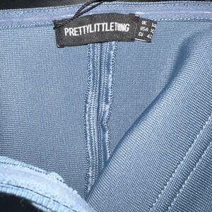 PrettyLittleThing Light Blue Corset Top